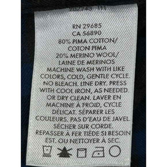 Pendleton Men's Large Flannel Shirt Canterbury Cloth Plaid Merino Wool Blend - Picture 3 of 6